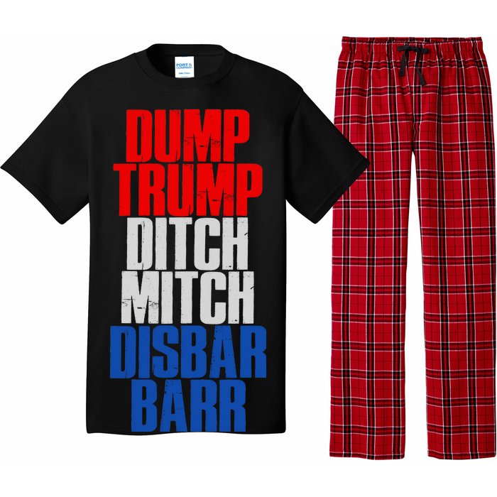 Dump Trump Ditch Mitch Disbar Barr Pajama Set