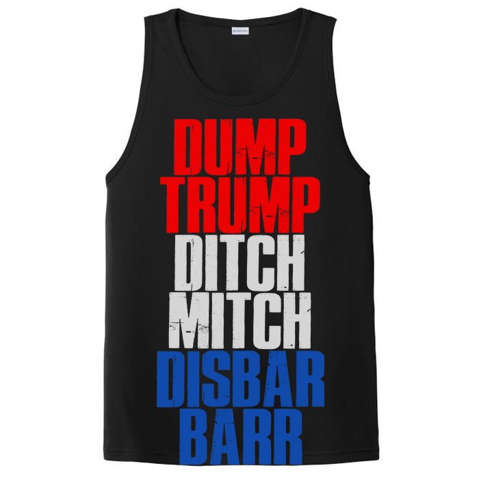 Dump Trump Ditch Mitch Disbar Barr PosiCharge Competitor Tank