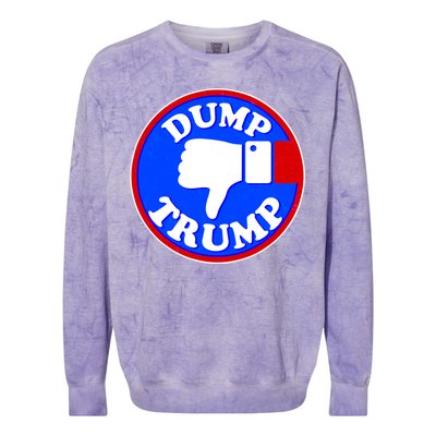 Dump Trump Emblem Colorblast Crewneck Sweatshirt