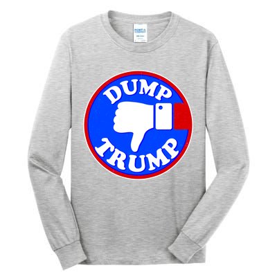 Dump Trump Emblem Tall Long Sleeve T-Shirt