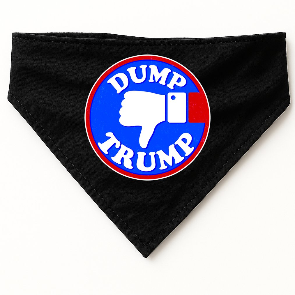 Dump Trump Emblem USA-Made Doggie Bandana