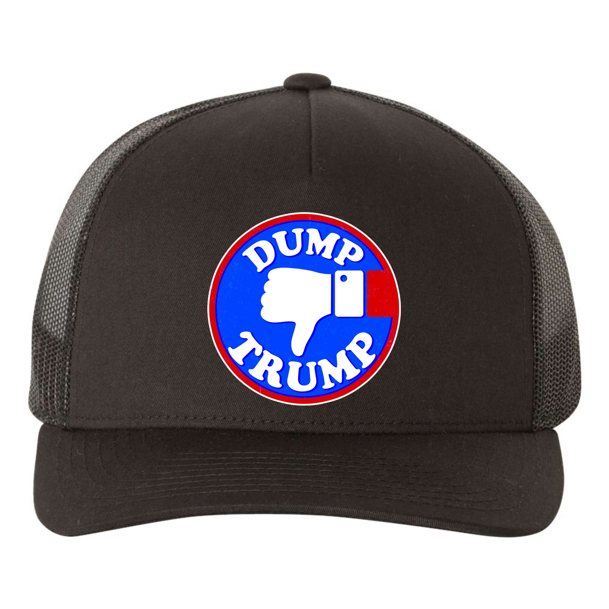 Dump Trump Emblem Yupoong Adult 5-Panel Trucker Hat