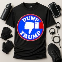Dump Trump Emblem Cooling Performance Crew T-Shirt