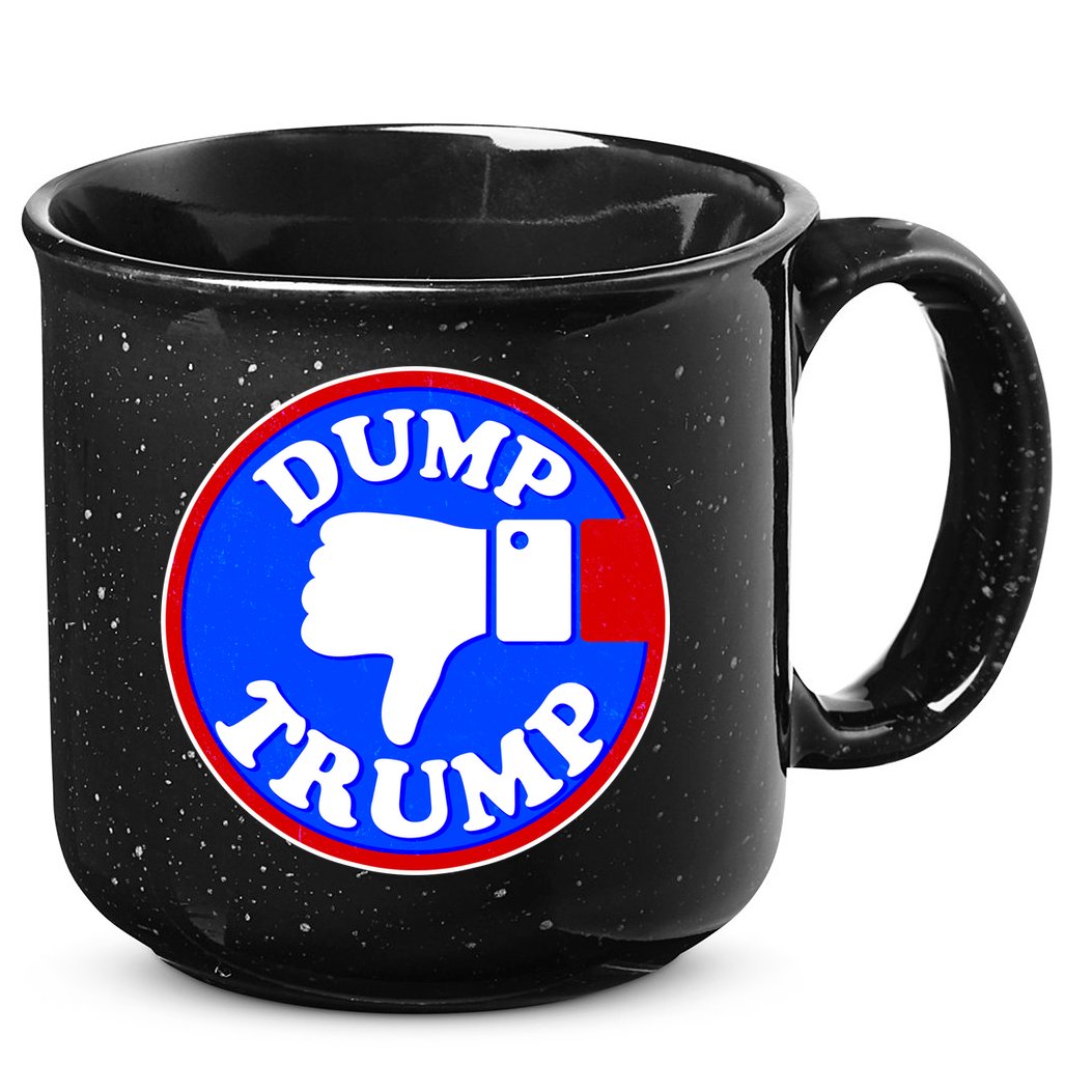 Dump Trump Emblem 15oz Campfire Ceramic Mug