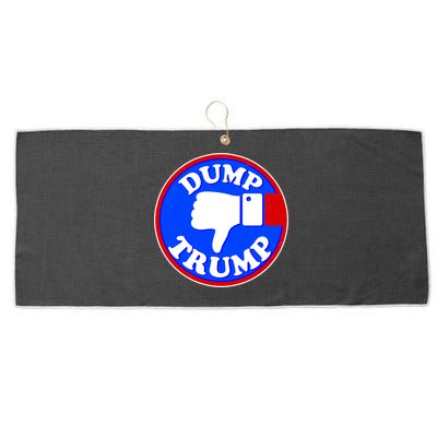 Dump Trump Emblem Large Microfiber Waffle Golf Towel