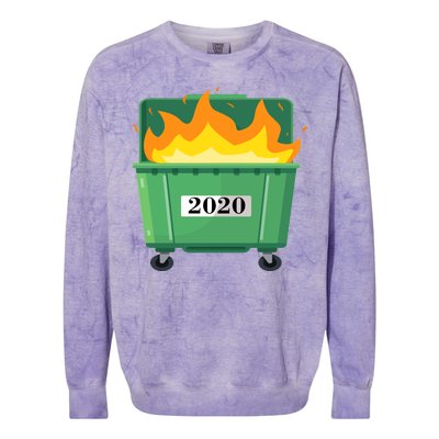 Dumpster Fire 2020 Sucks Worst Year Colorblast Crewneck Sweatshirt