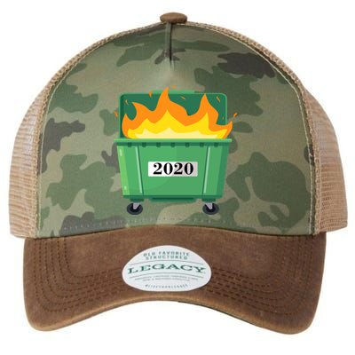 Dumpster Fire 2020 Sucks Worst Year Legacy Tie Dye Trucker Hat