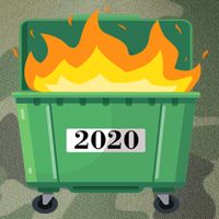 Dumpster Fire 2020 Sucks Worst Year Legacy Tie Dye Trucker Hat