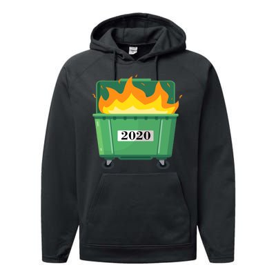 Dumpster Fire 2020 Sucks Worst Year Performance Fleece Hoodie