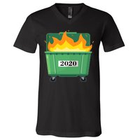 Dumpster Fire 2020 Sucks Worst Year V-Neck T-Shirt