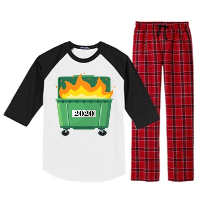 Dumpster Fire 2020 Sucks Worst Year Raglan Sleeve Pajama Set