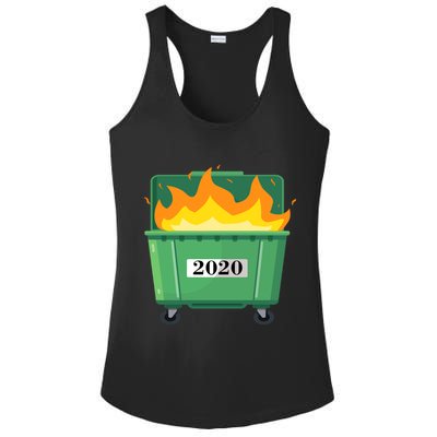 Dumpster Fire 2020 Sucks Worst Year Ladies PosiCharge Competitor Racerback Tank