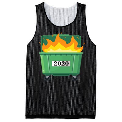 Dumpster Fire 2020 Sucks Worst Year Mesh Reversible Basketball Jersey Tank