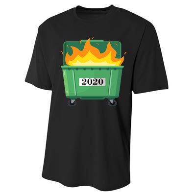 Dumpster Fire 2020 Sucks Worst Year Performance Sprint T-Shirt