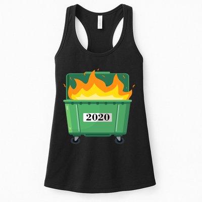 Dumpster Fire 2020 Sucks Worst Year Womens Tank Top