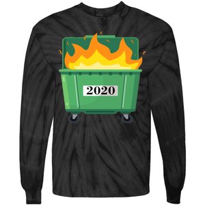 Dumpster Fire 2020 Sucks Worst Year Tie-Dye Long Sleeve Shirt