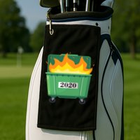 Dumpster Fire 2020 Sucks Worst Year Golf Towel