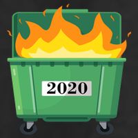 Dumpster Fire 2020 Sucks Worst Year Golf Towel