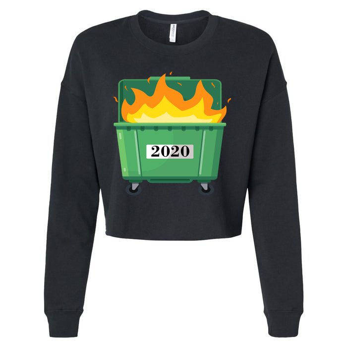 Dumpster Fire 2020 Sucks Worst Year Cropped Pullover Crew
