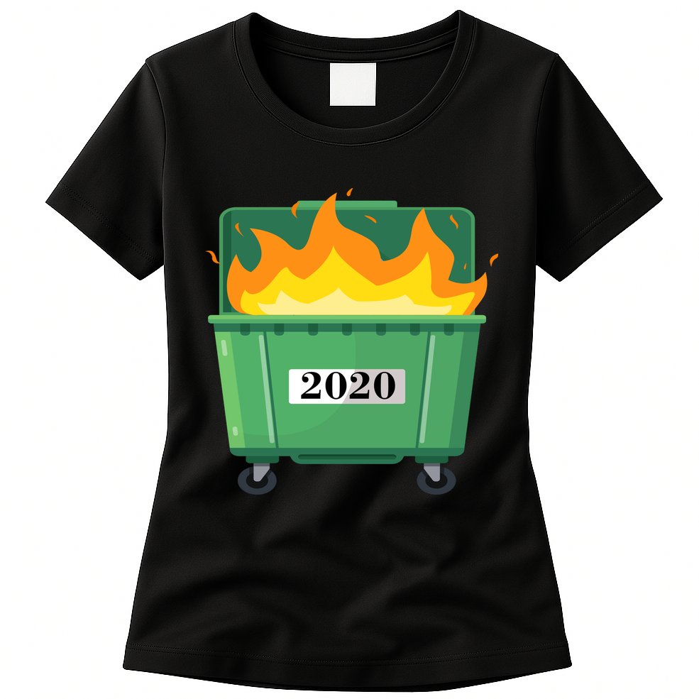 Dumpster Fire 2020 Sucks Worst Year Womens T-Shirt