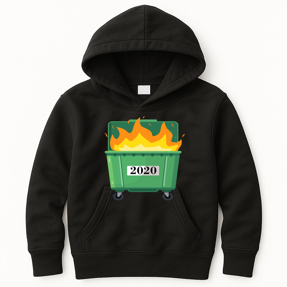 Dumpster Fire 2020 Sucks Worst Year Kids Hoodie