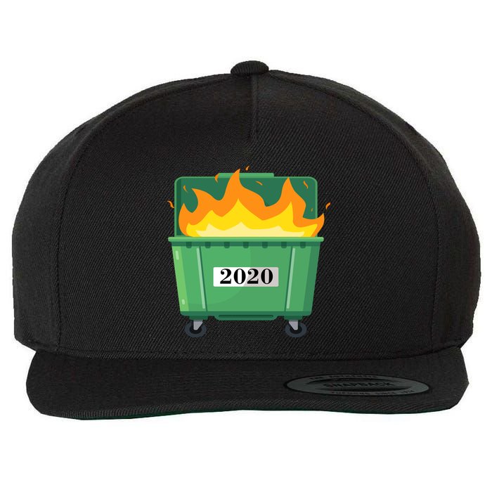 Dumpster Fire 2020 Sucks Worst Year Wool Snapback Cap