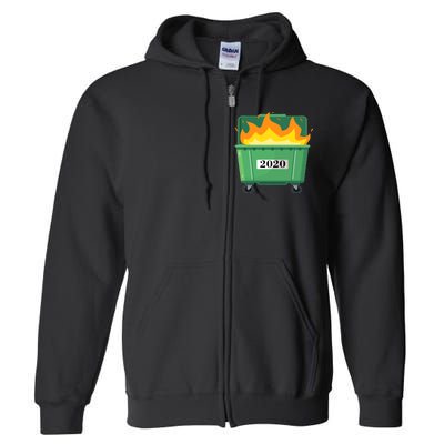 Dumpster Fire 2020 Sucks Worst Year Full Zip Hoodie