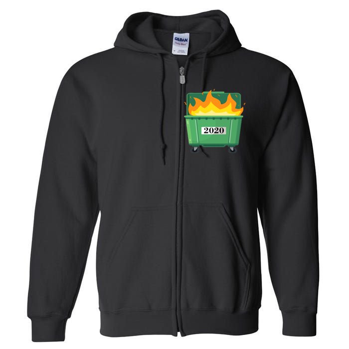 Dumpster Fire 2020 Sucks Worst Year Full Zip Hoodie