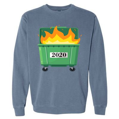 Dumpster Fire 2020 Sucks Worst Year Garment-Dyed Sweatshirt