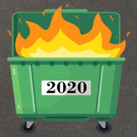 Dumpster Fire 2020 Sucks Worst Year Cotton Canvas Backpack