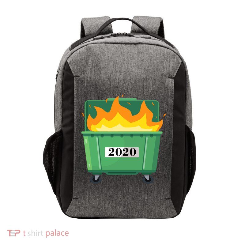 Dumpster Fire 2020 Sucks Worst Year Vector Backpack