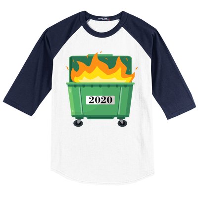 Dumpster Fire 2020 Sucks Worst Year Baseball Sleeve Shirt