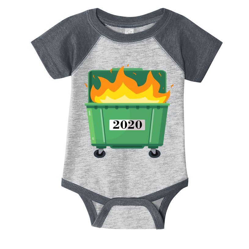 Dumpster Fire 2020 Sucks Worst Year Infant Baby Jersey Bodysuit