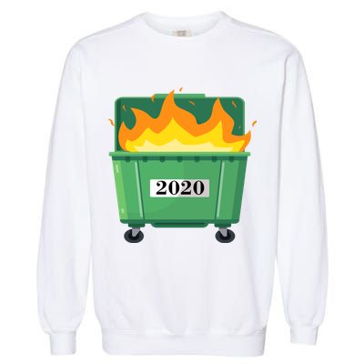 Dumpster Fire 2020 Sucks Worst Year Garment-Dyed Sweatshirt