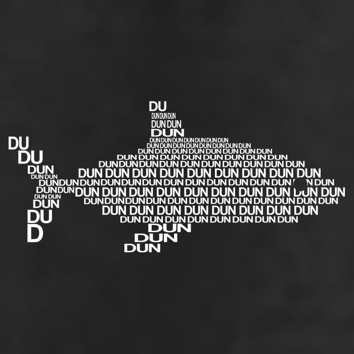 Dun Dun Dun Shark Logo Garment-Dyed Fleece Hoodie