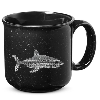 Dun Dun Dun Shark Logo 15oz Campfire Ceramic Mug