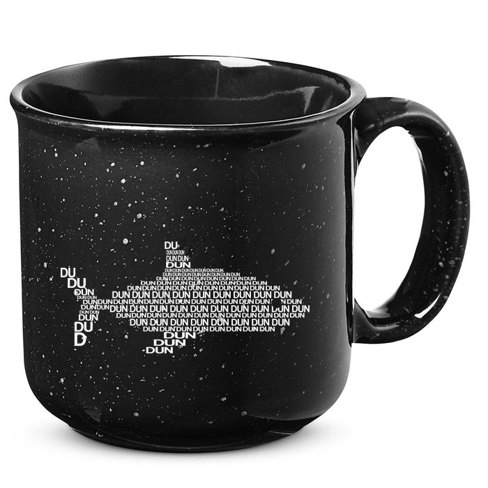 Dun Dun Dun Shark Logo 15oz Campfire Ceramic Mug