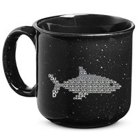 Dun Dun Dun Shark Logo 15oz Campfire Ceramic Mug