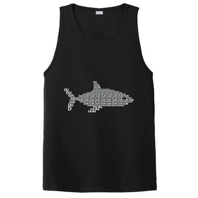 Dun Dun Dun Shark Logo PosiCharge Competitor Tank