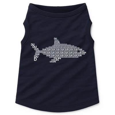 Dun Dun Dun Shark Logo Doggie Tank