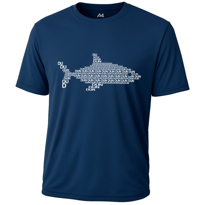 Dun Dun Dun Shark Logo Cooling Performance Crew T-Shirt