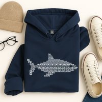 Dun Dun Dun Shark Logo Hoodie