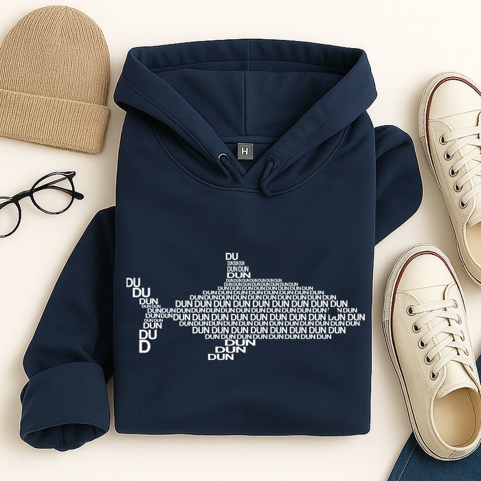 Dun Dun Dun Shark Logo Hoodie