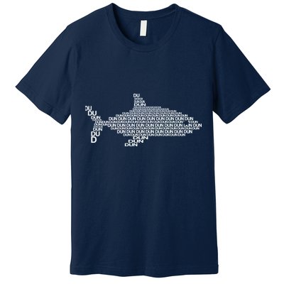 Dun Dun Dun Shark Logo Premium T-Shirt