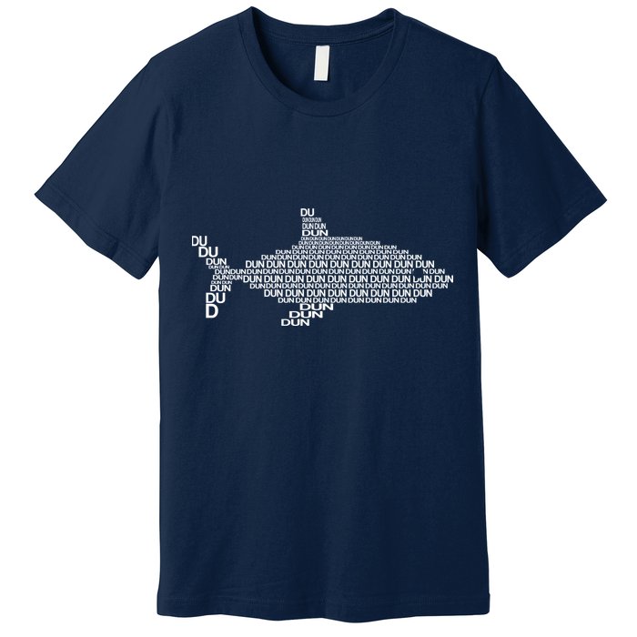 Dun Dun Dun Shark Logo Premium T-Shirt