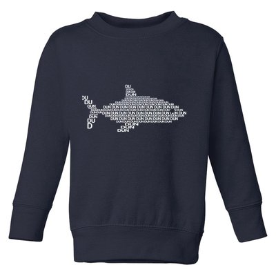 Dun Dun Dun Shark Logo Toddler Sweatshirt