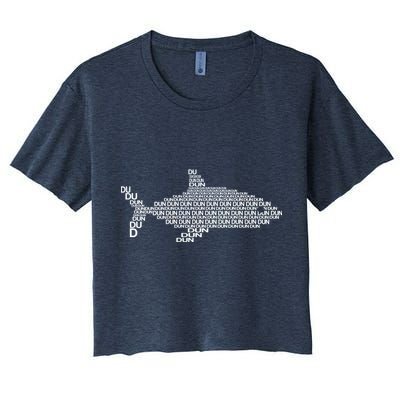 Dun Dun Dun Shark Logo Crop Top