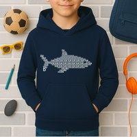 Dun Dun Dun Shark Logo Kids Hoodie