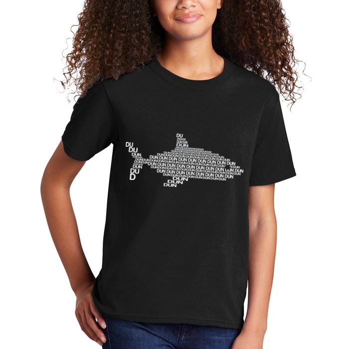 Dun Dun Dun Shark Logo Kids T-Shirt