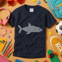 Dun Dun Dun Shark Logo Kids T-Shirt